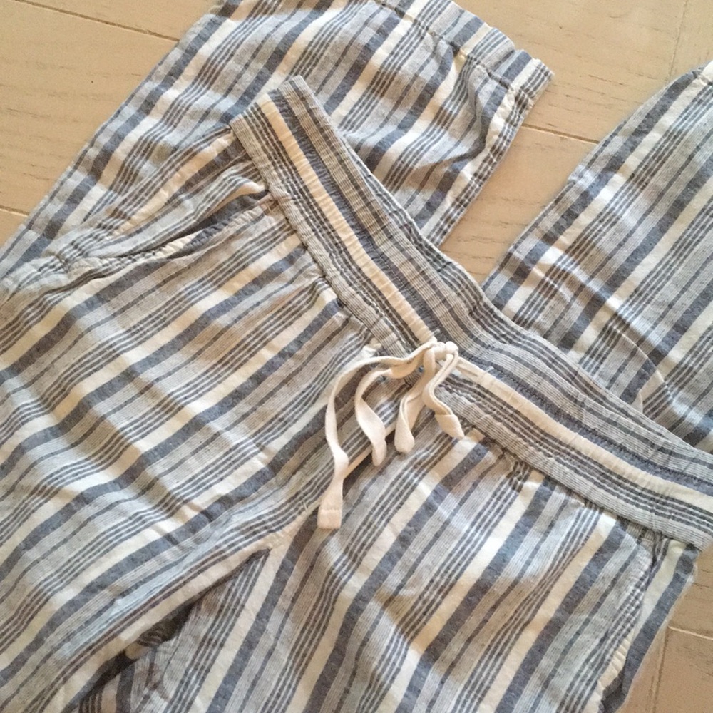 Ann Taylor striped linen pants